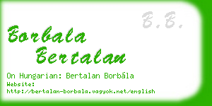 borbala bertalan business card