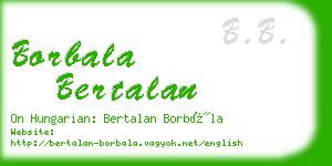 borbala bertalan business card